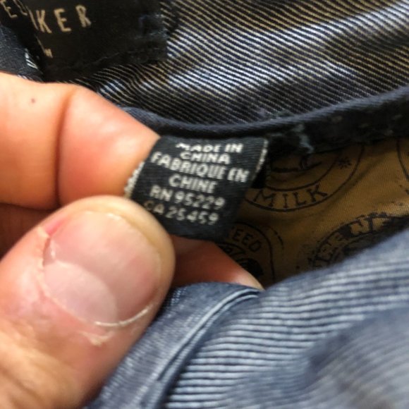 Ted Baker Men's Slim Fit Welt Pocket Flat Front Chino Pants Gray Size 34 - Picture 4 of 5